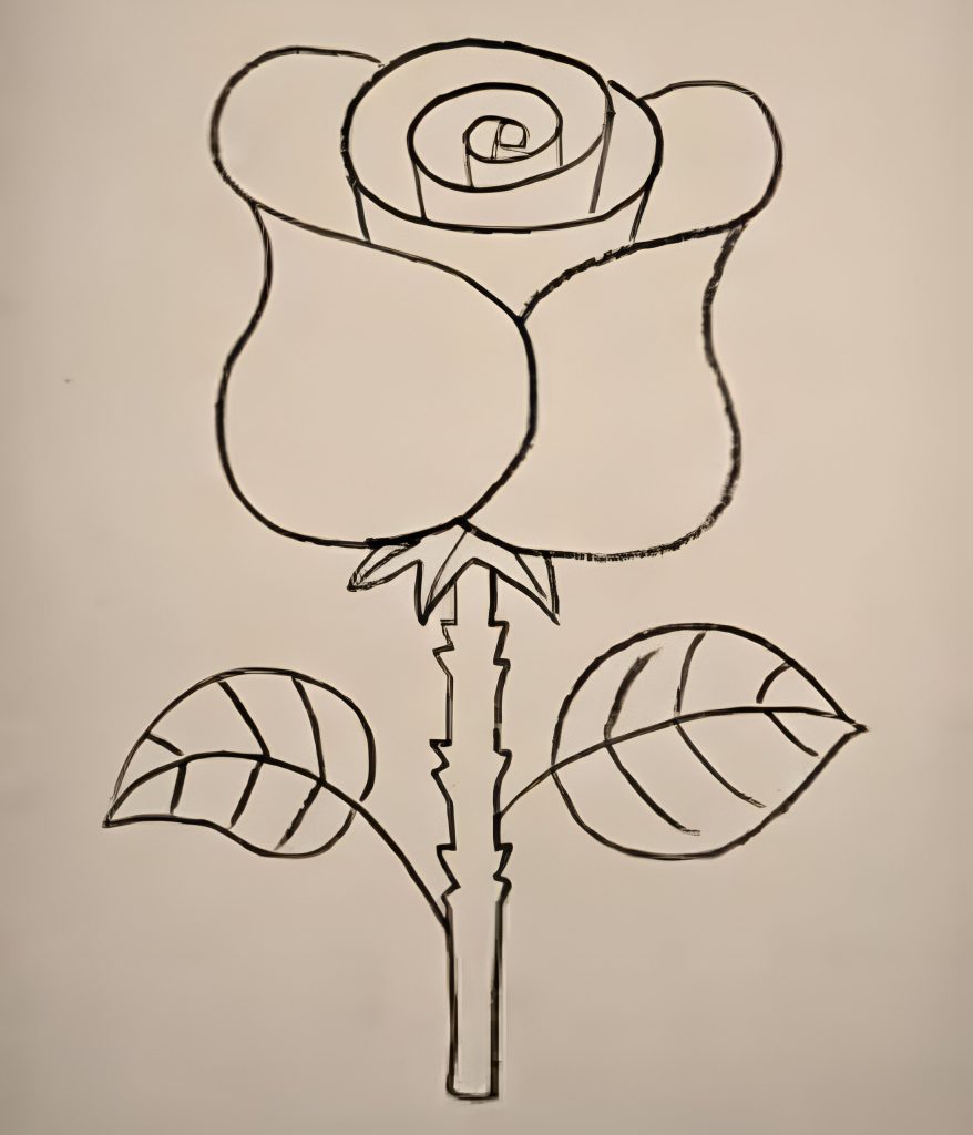 Easy Flower Drawing